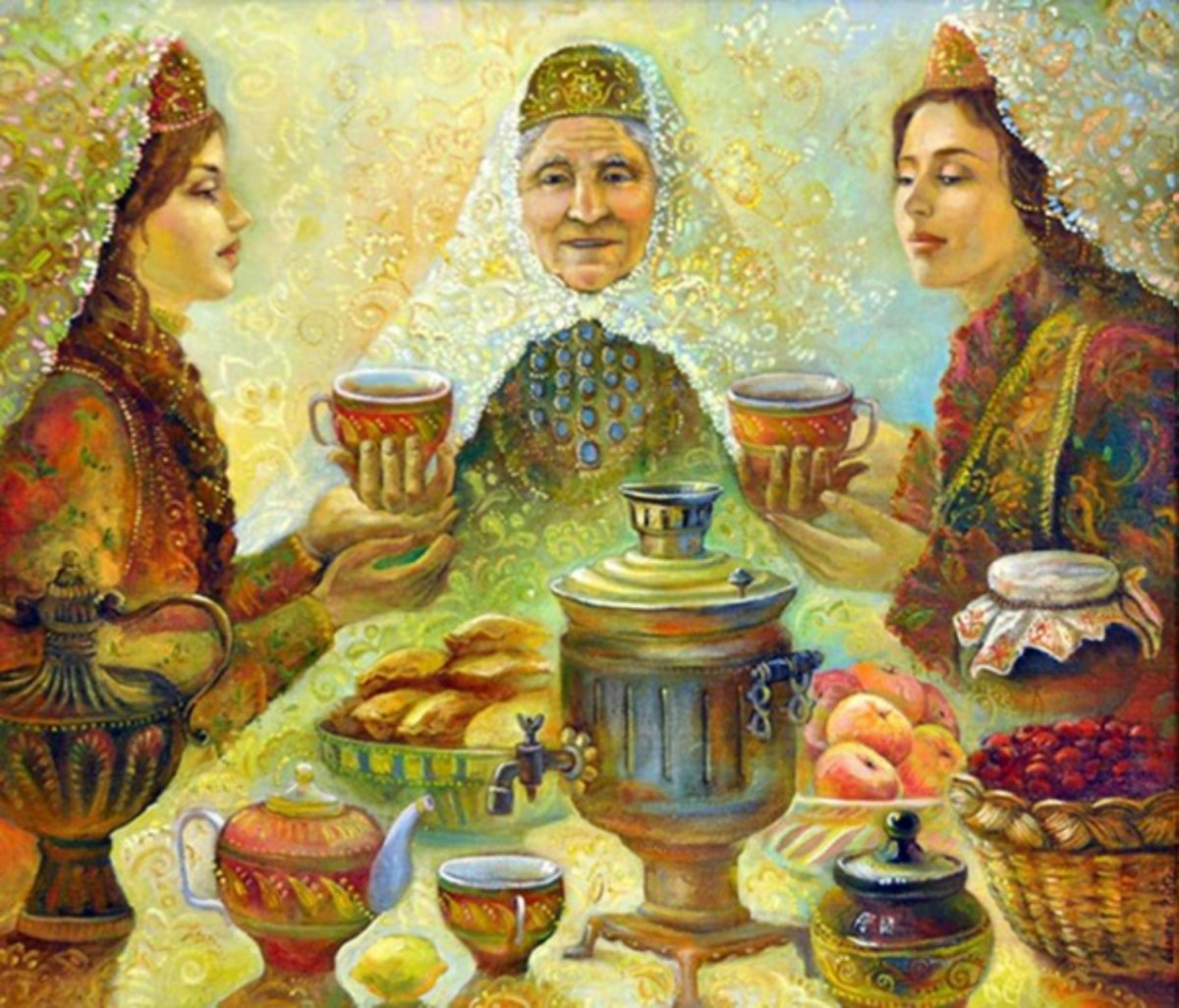 Сергей Андрияка натюрморт с самоваром