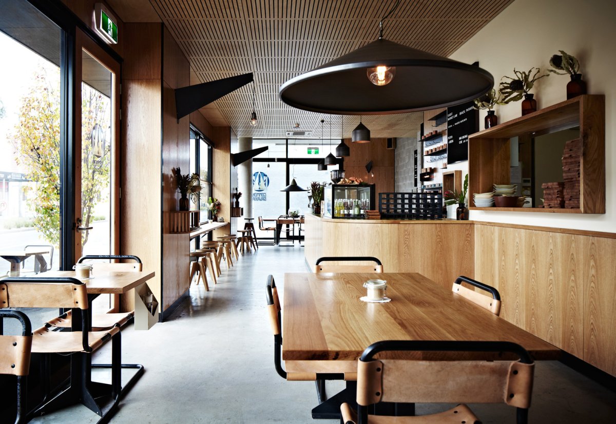 Современный интерьер кафе