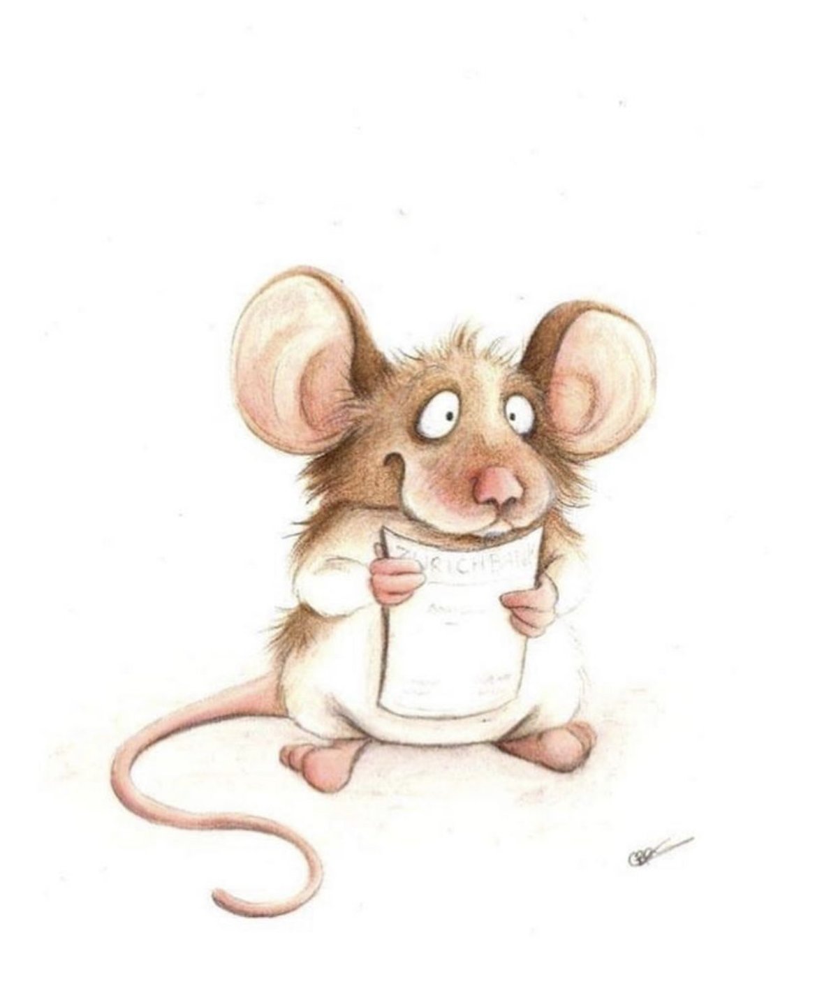 Мышь декоративная рисунок