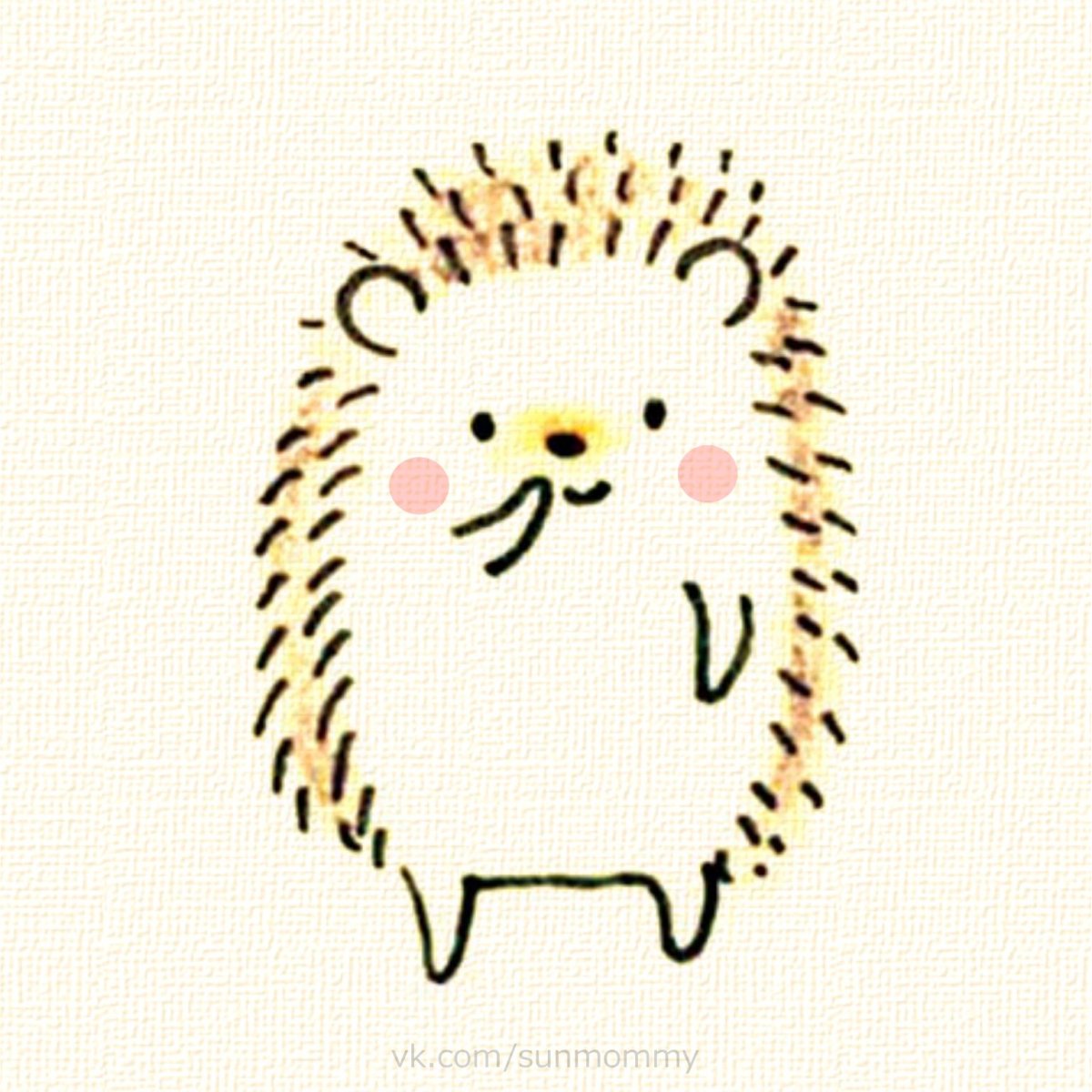 Ёжик для срисовки легкие