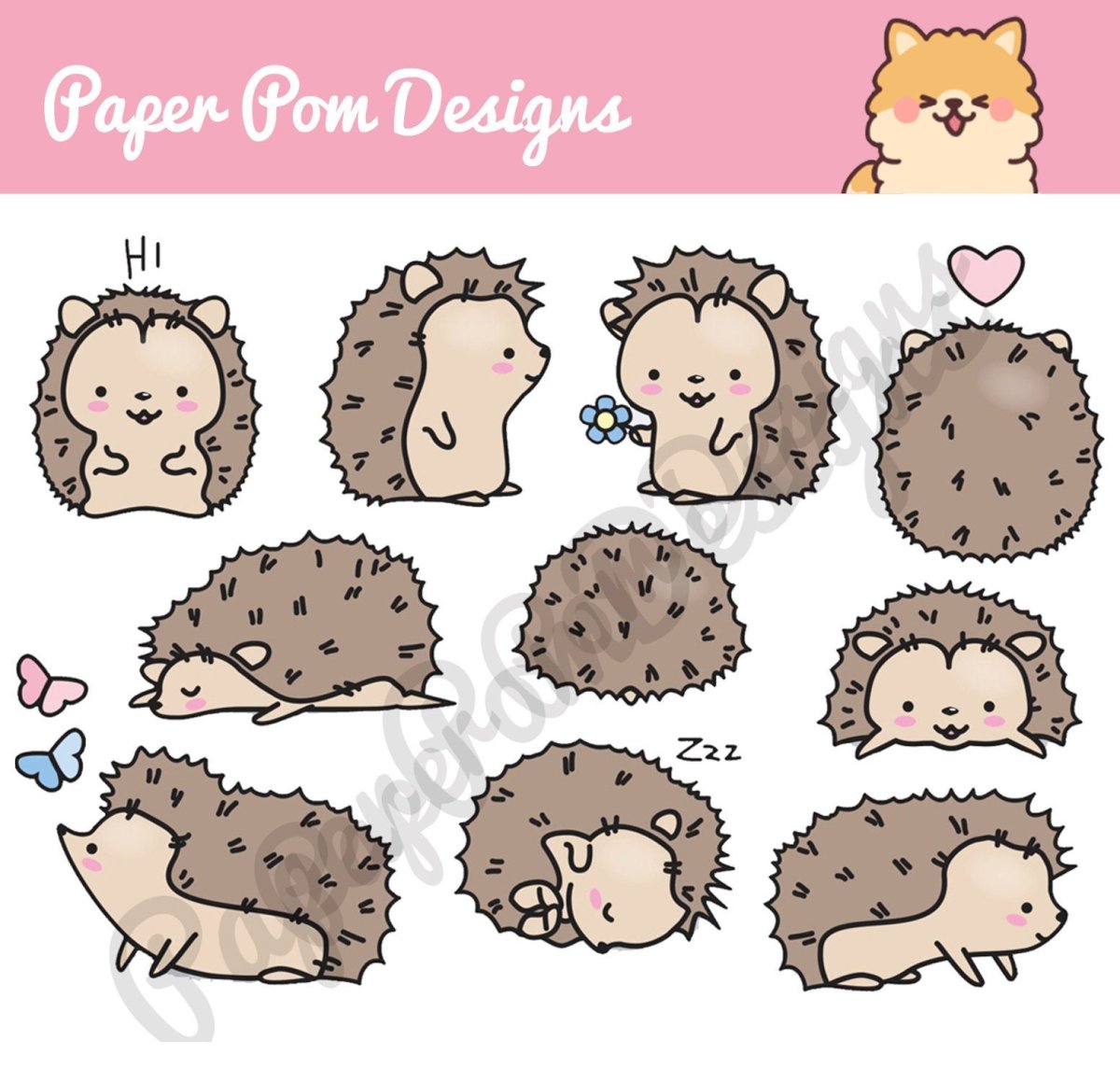 Милые Ёжики для срисовки