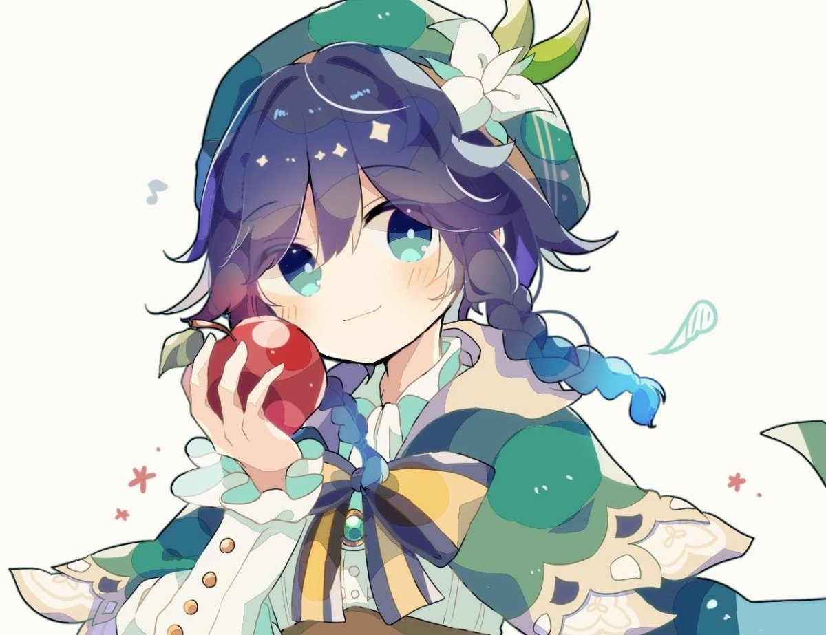 Венти Геншин арт Чиби