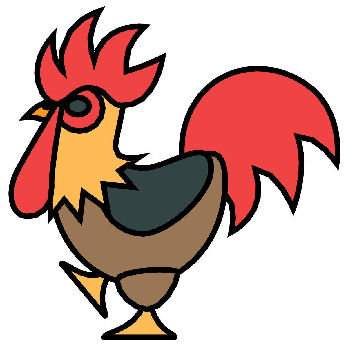 Наклейка петух