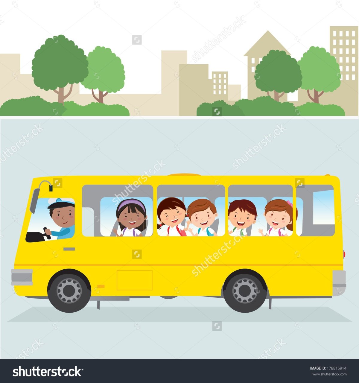 Автобус рисунок для детей