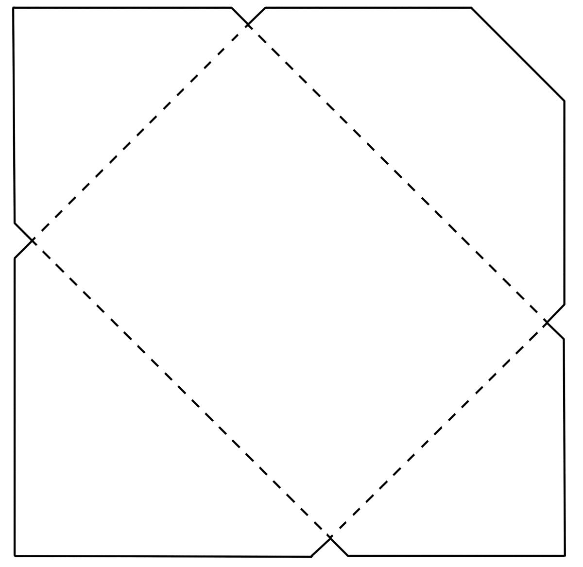 Конверт из листа а4верткальный