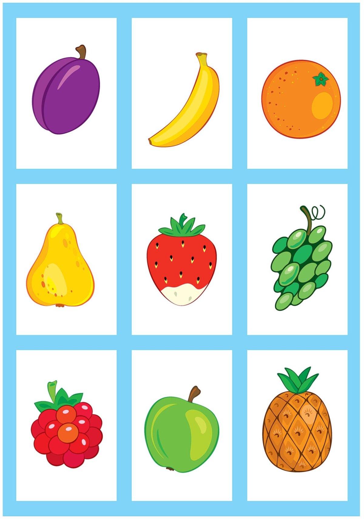 Фрукты для детей развивающие