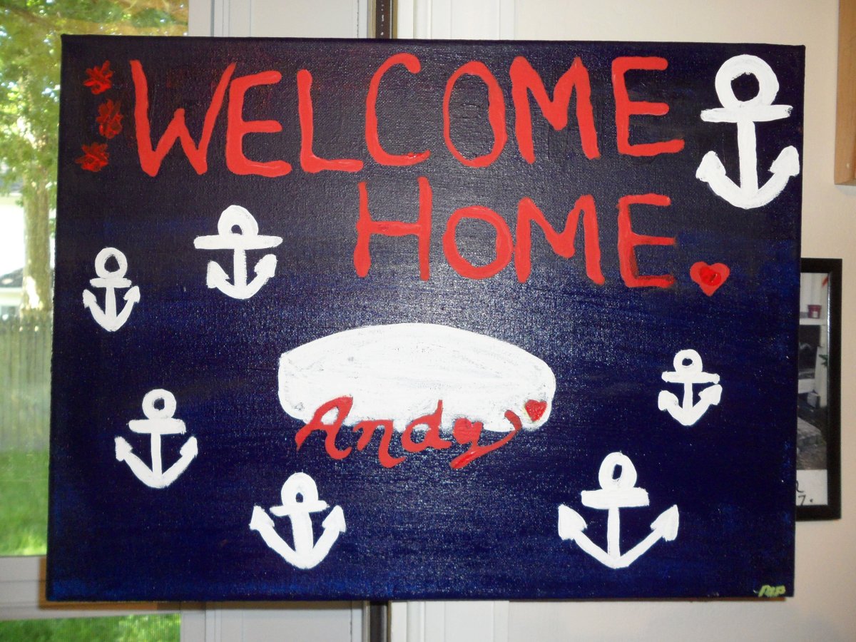 Плакат с возвращением домой