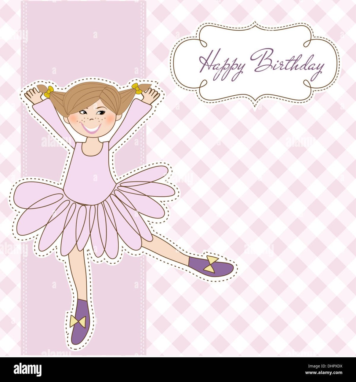 Открытка для гимнастки с днем рождения