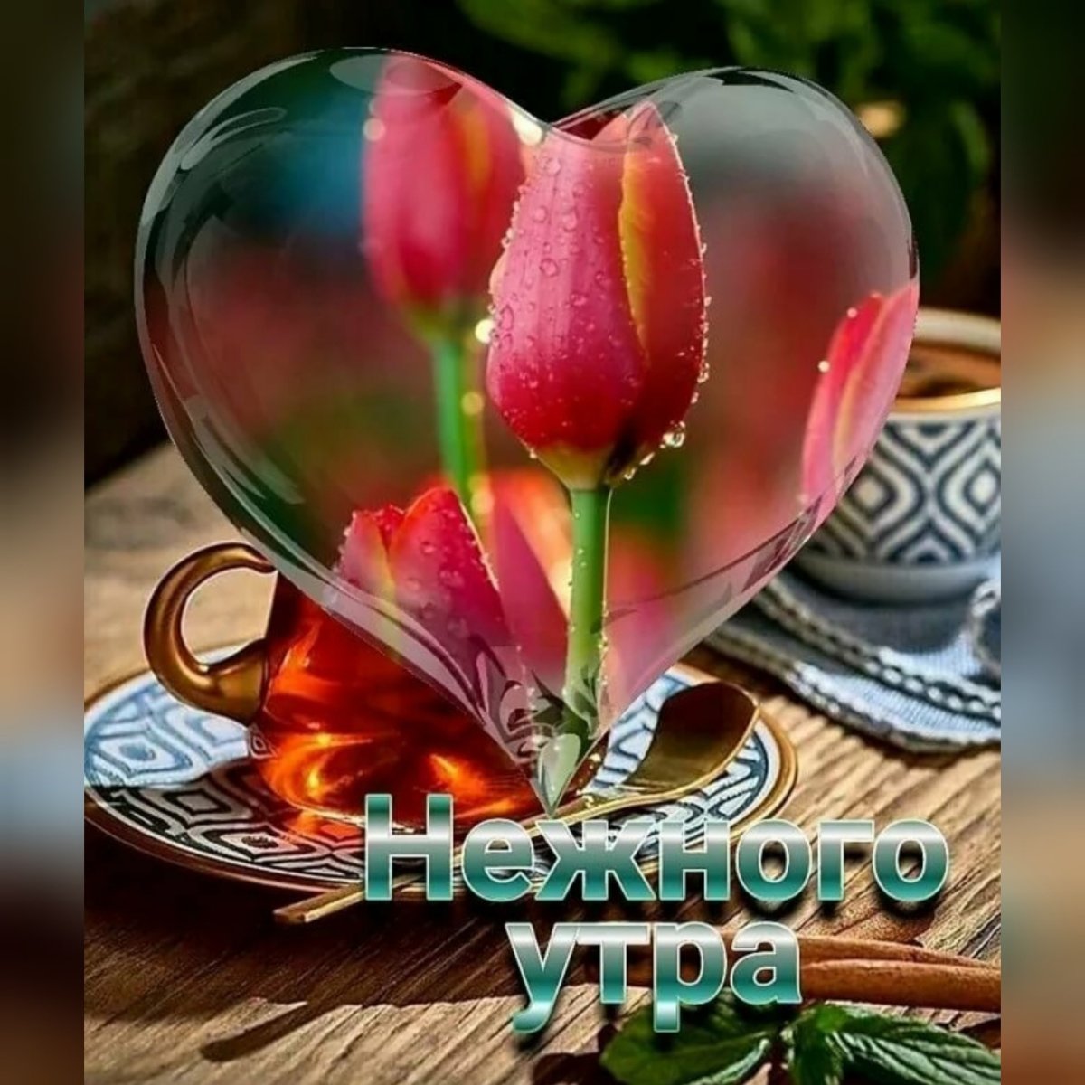 Розовое утро