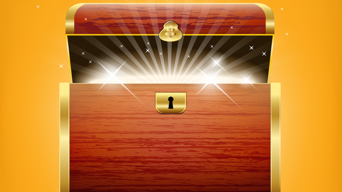 Открытый сундук