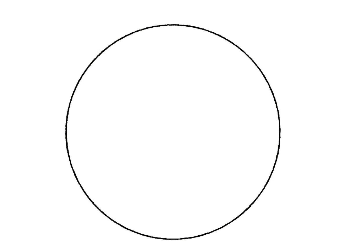 Фигура круг раскраска