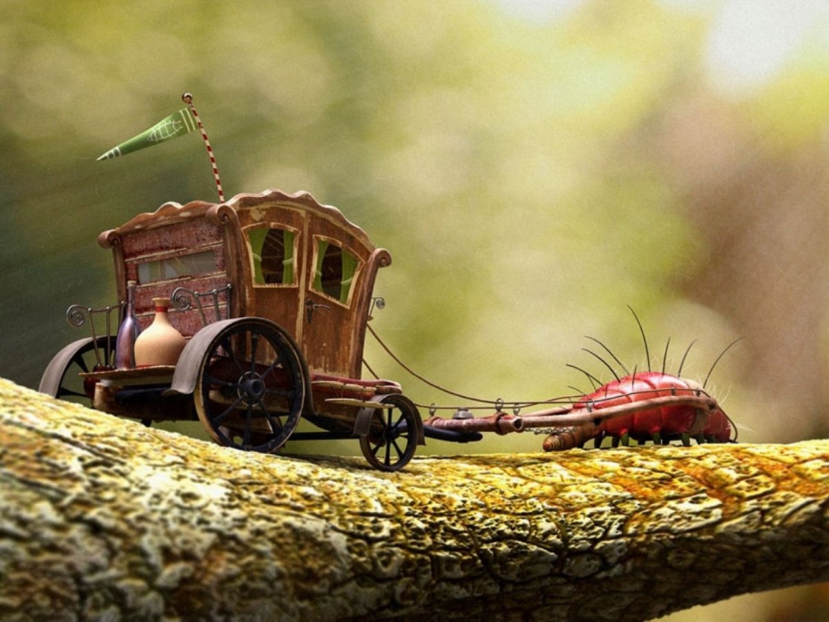 Волшебная телега с крыльями