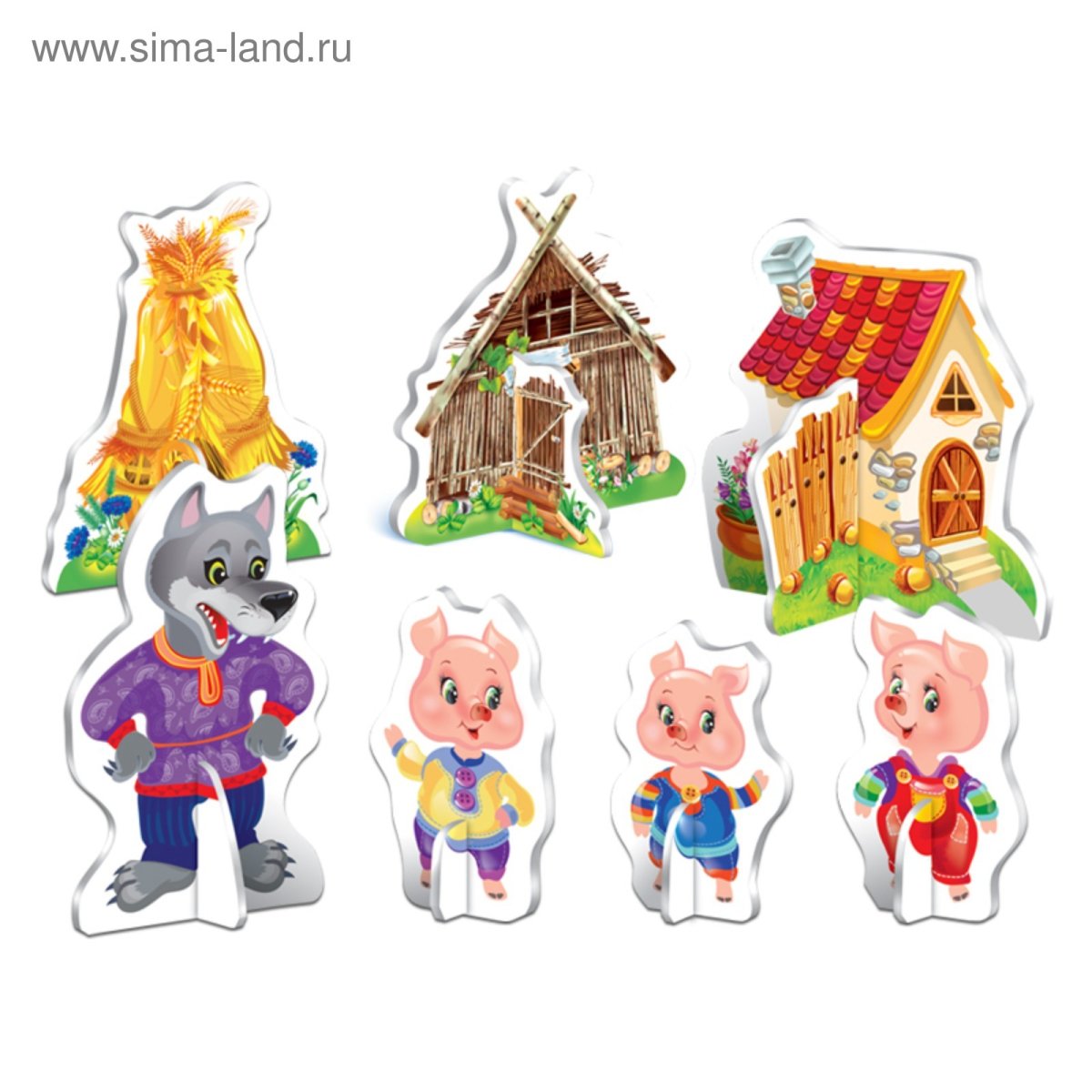 Пазл 3d "три поросёнка", арт. 2406