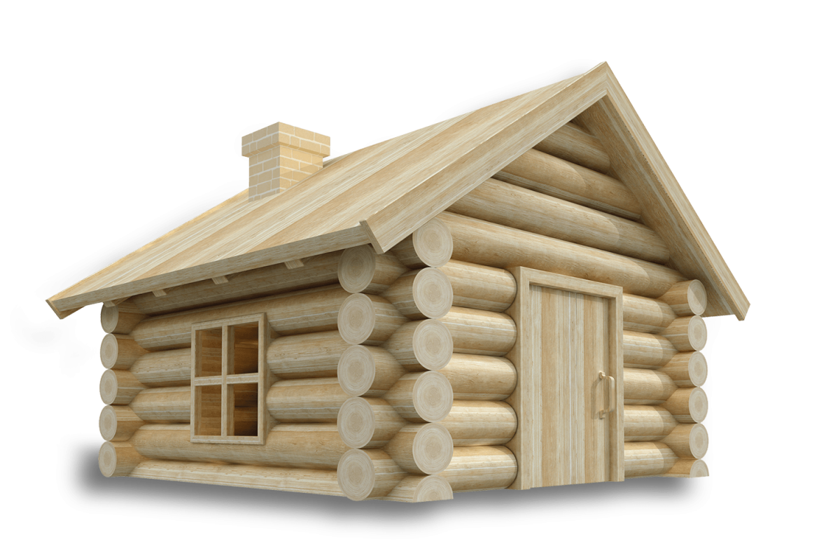 Срубовой дом рисунок