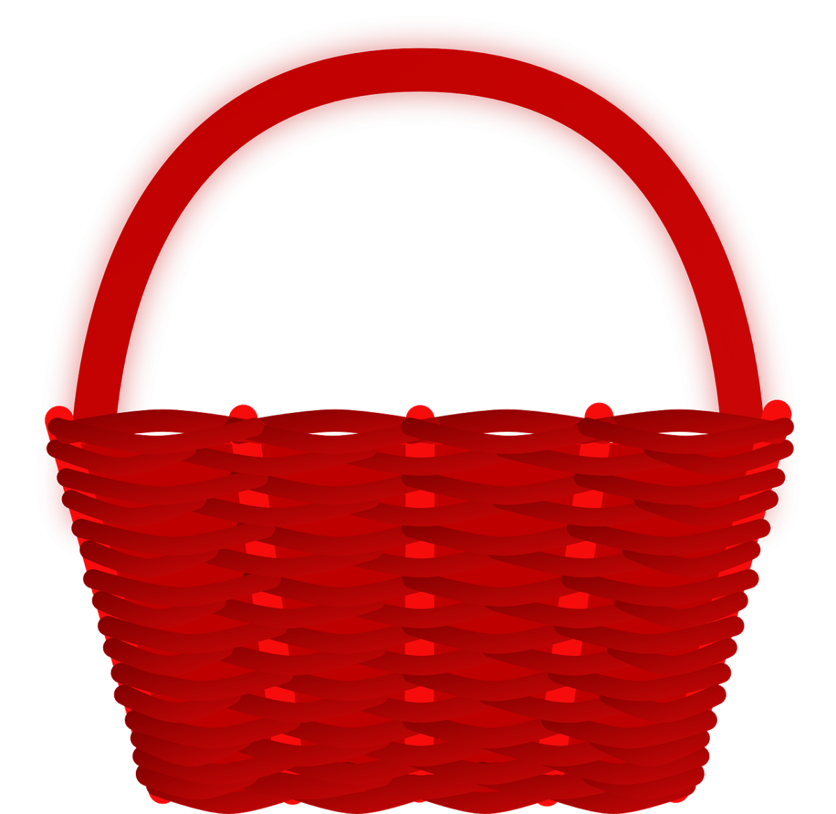 Красная корзинка