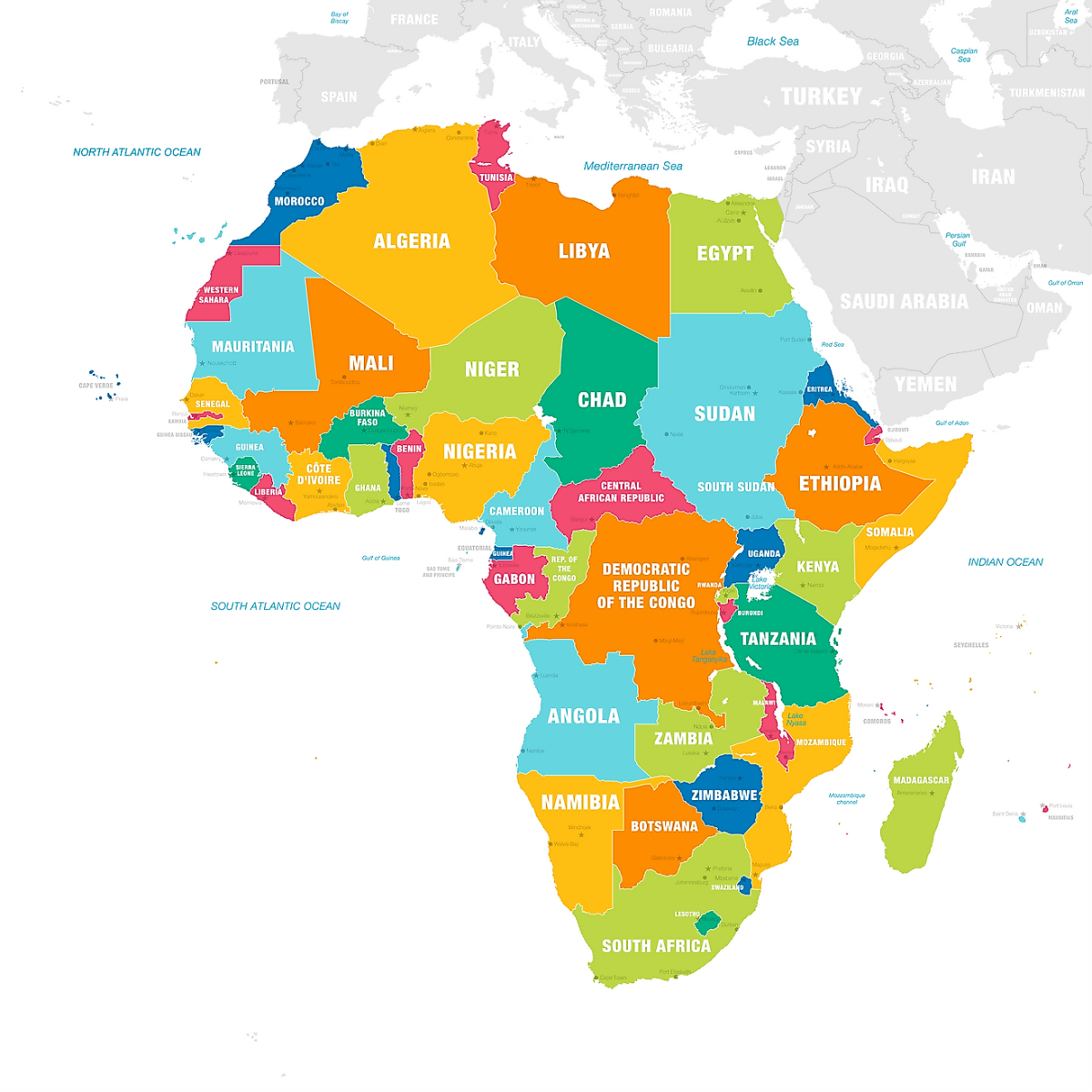 Africa Map Countries