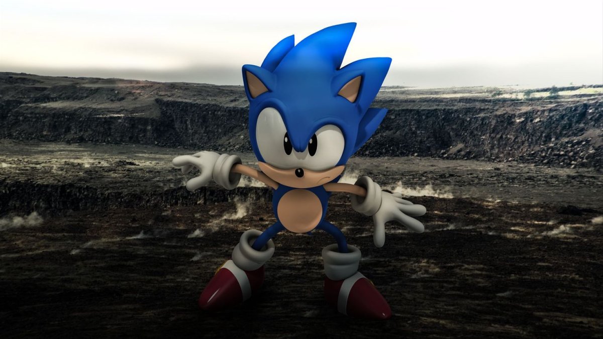 Classic Sonic pose