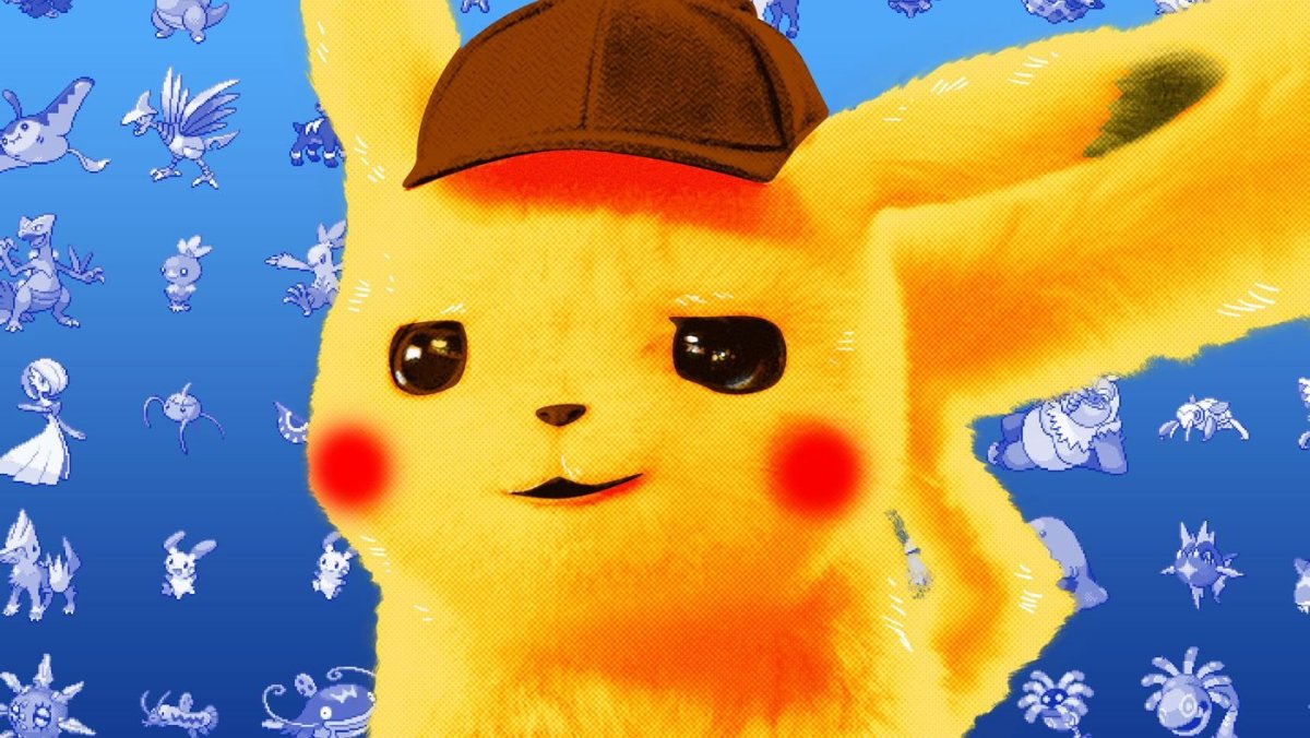 Котик в шапке Пикачу