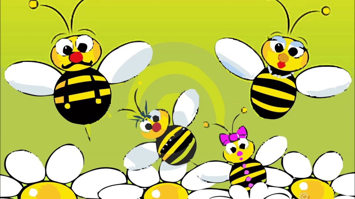 Семья пчелы для детей