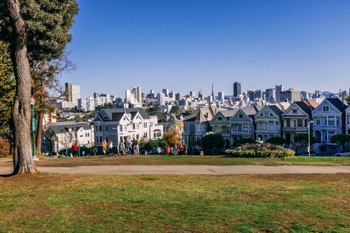 Пригород Нью-Йорка панорама