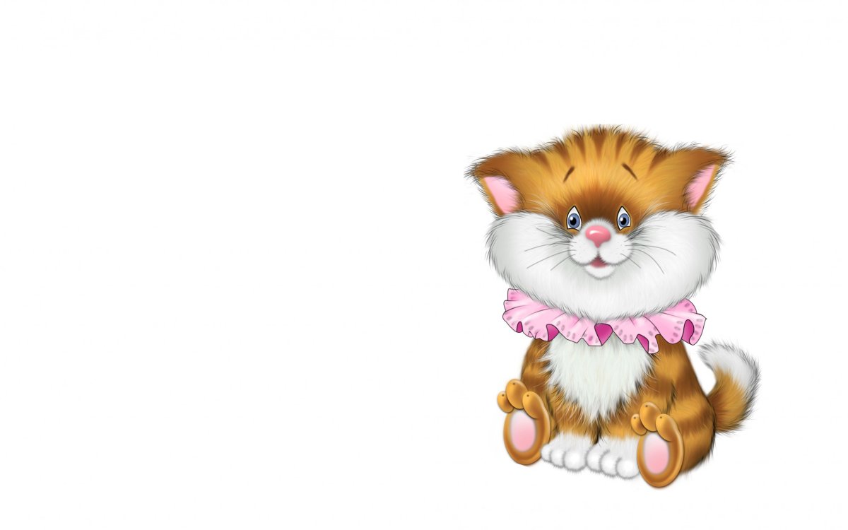 Котенок для детей на прозрачном фоне