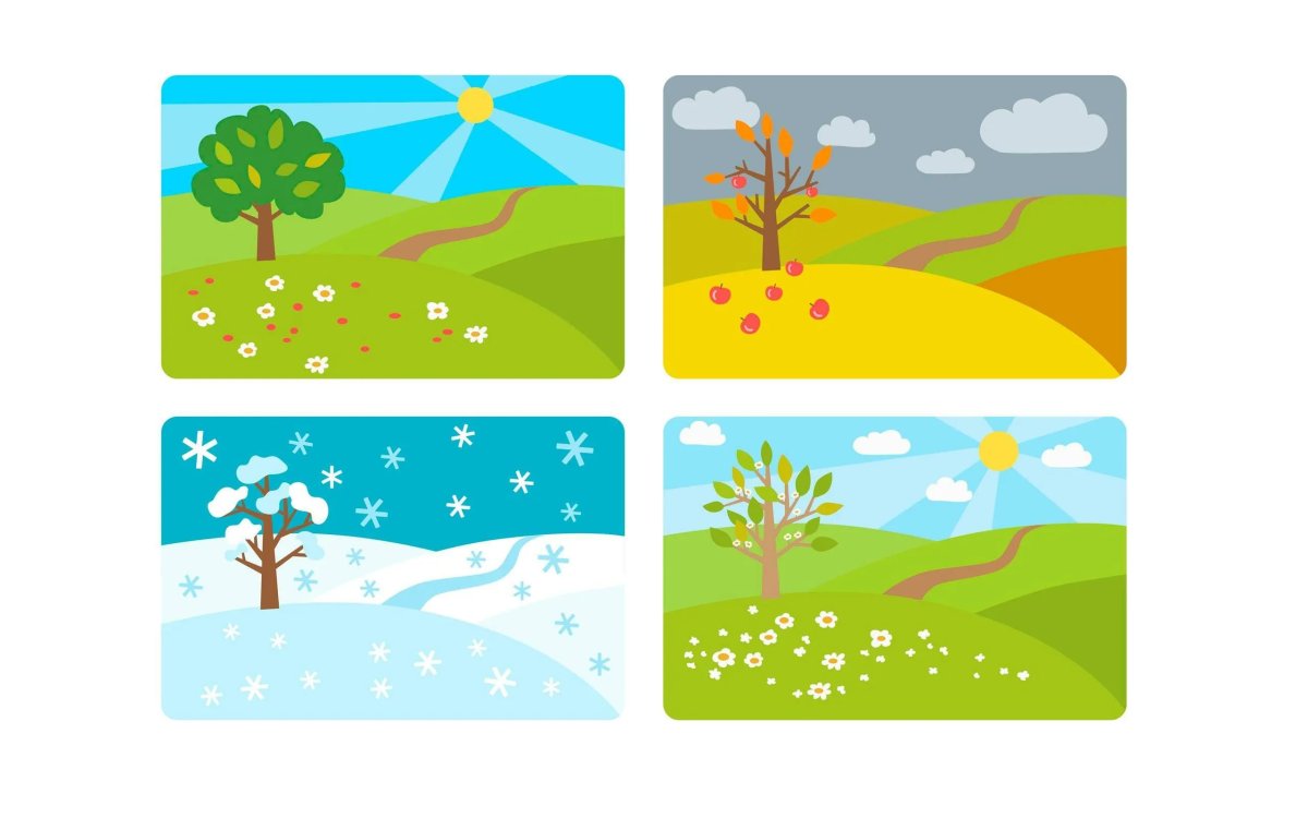 Времена года картинки для детей