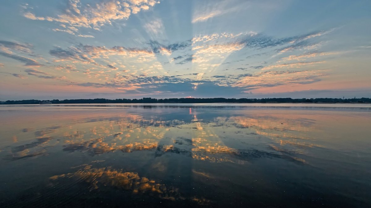 Волга река Волгоград рассвет