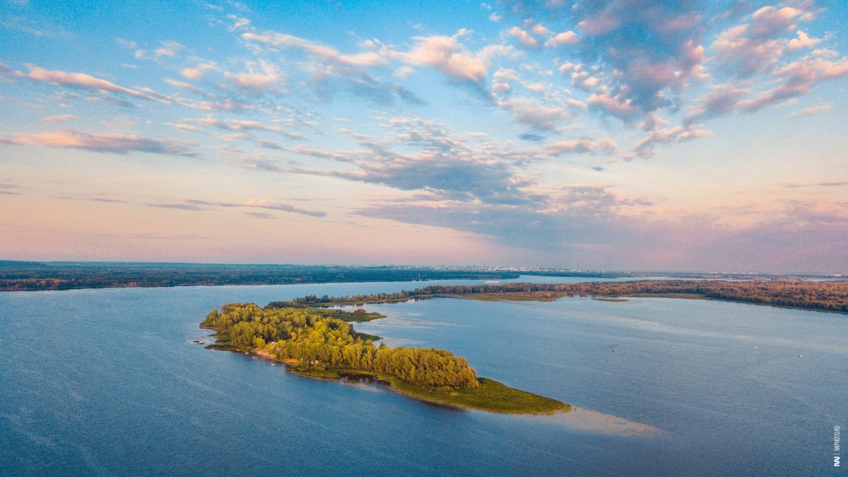 Берег реки Волги Самара