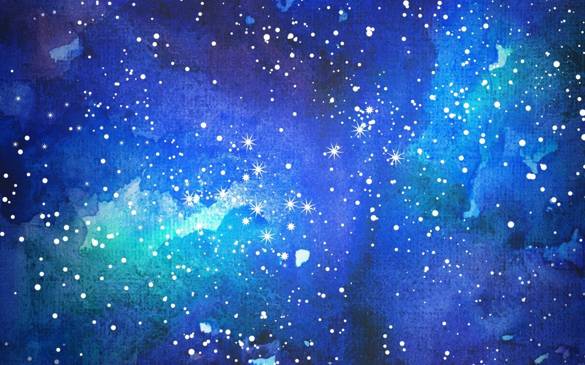 Акварельный фон звездное небо