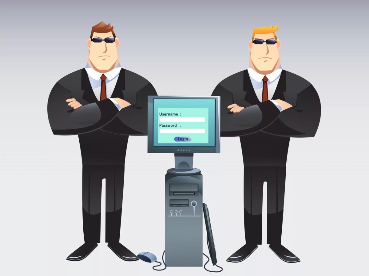 Охранник для презентации