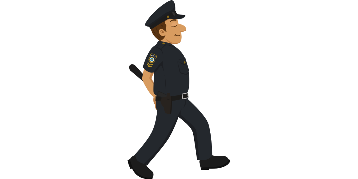 Мультяшный милиционер