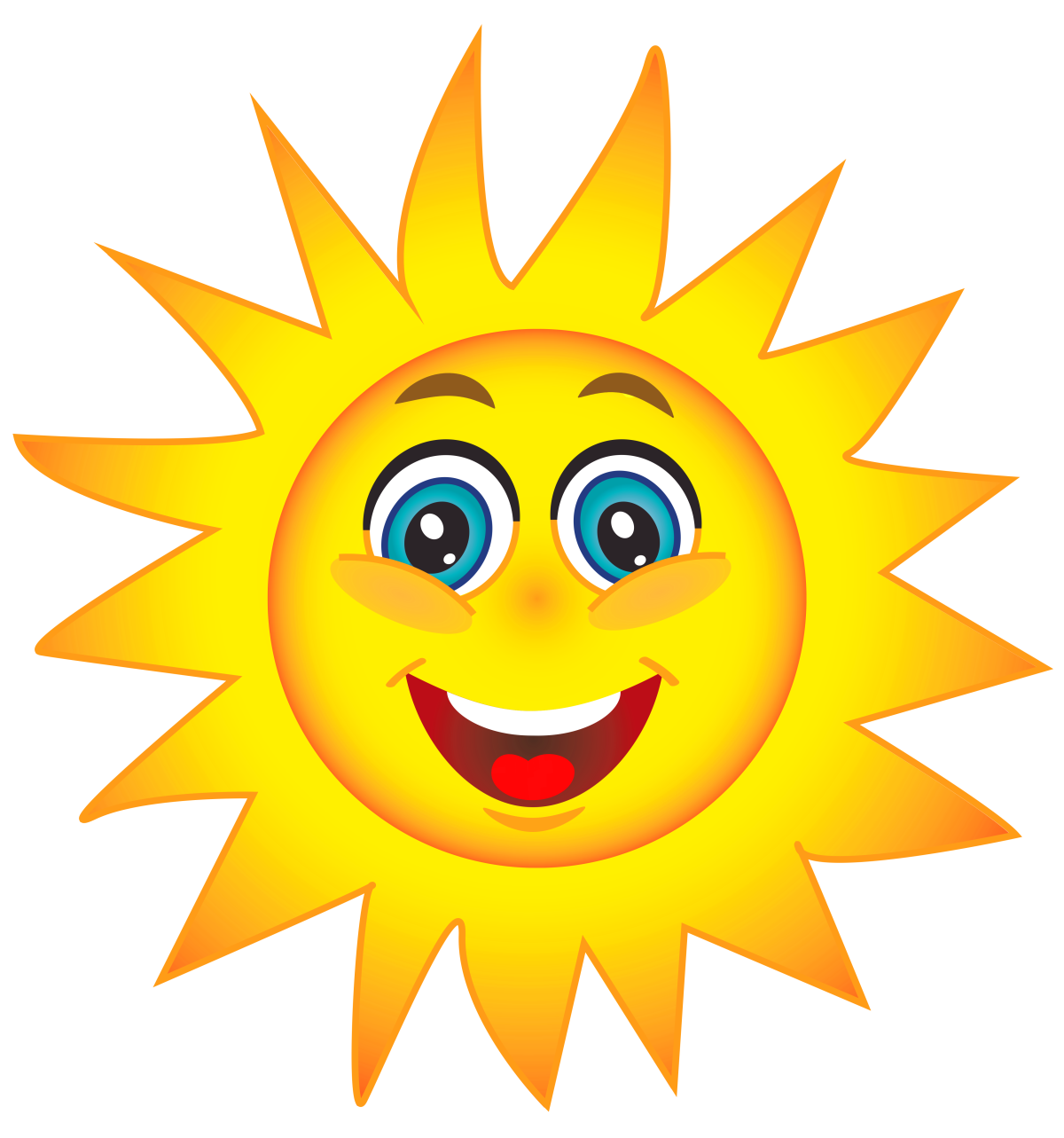 Солнце грустное и веселое