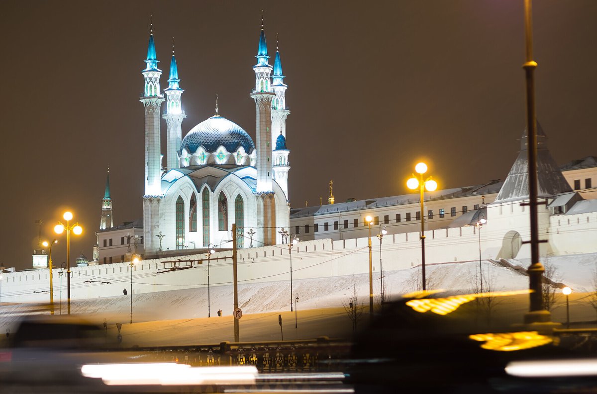 Казань кул Шариф вечером