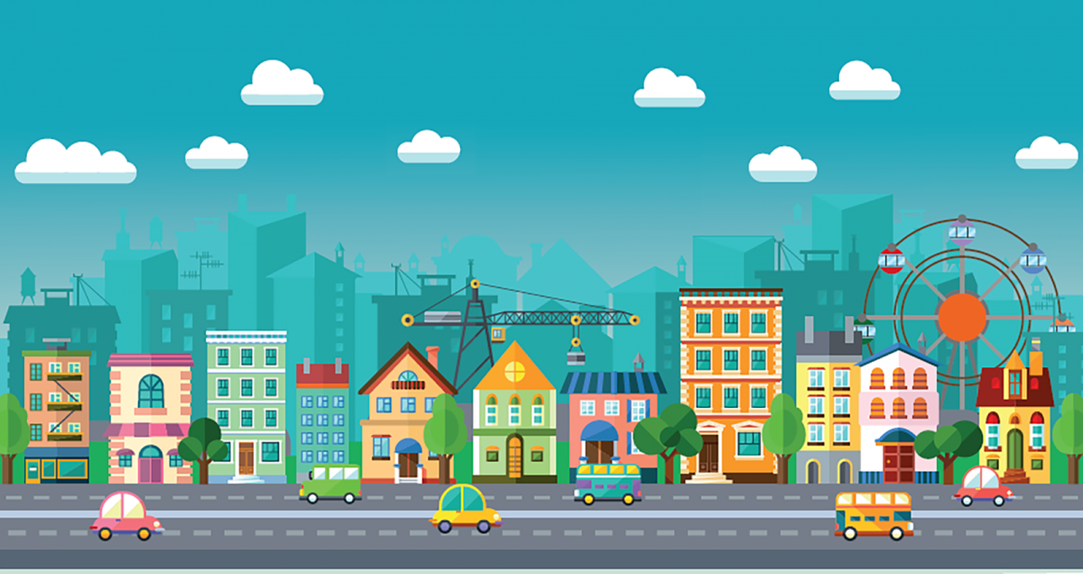 Изображение города для детей