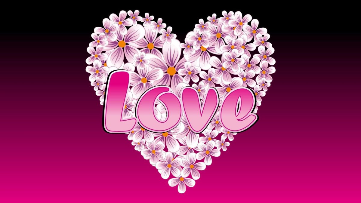 Надпись лав с сердечком красивая