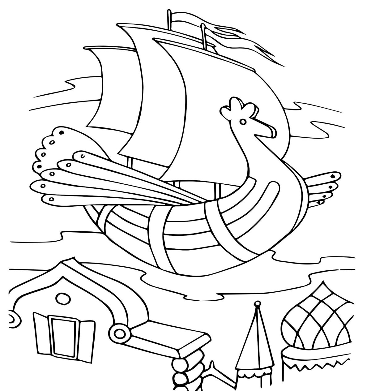 Русские народные сказки Летучий корабль