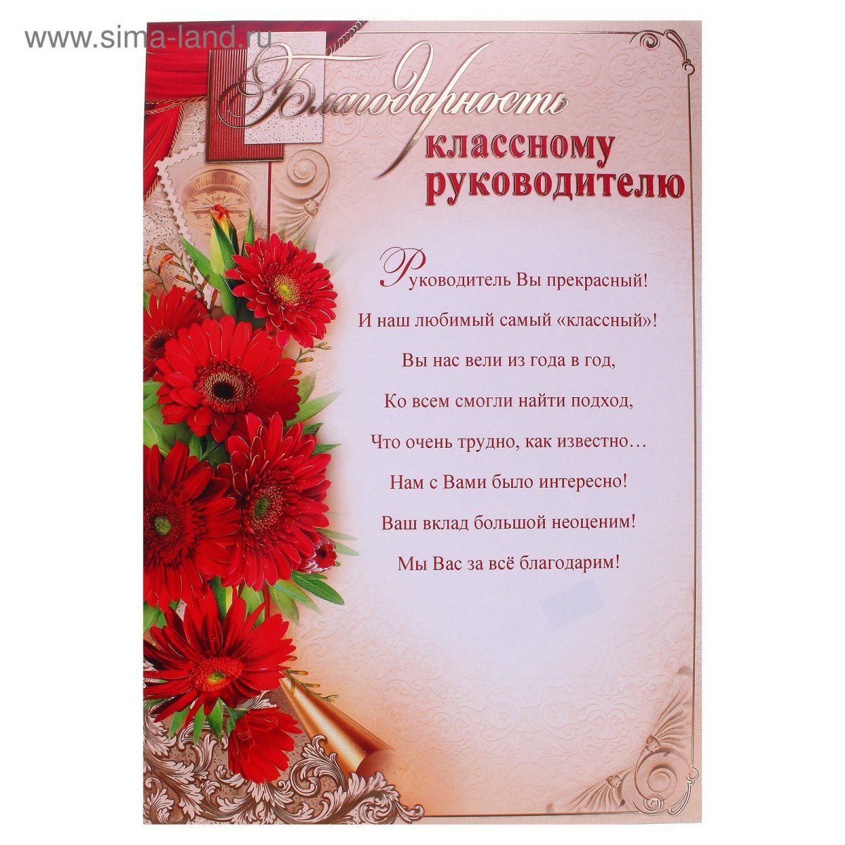 Поздравление с днем учите