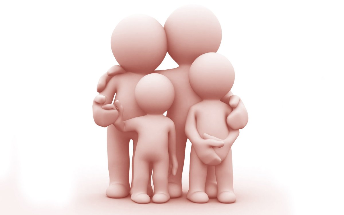 Человечки для презентации семья