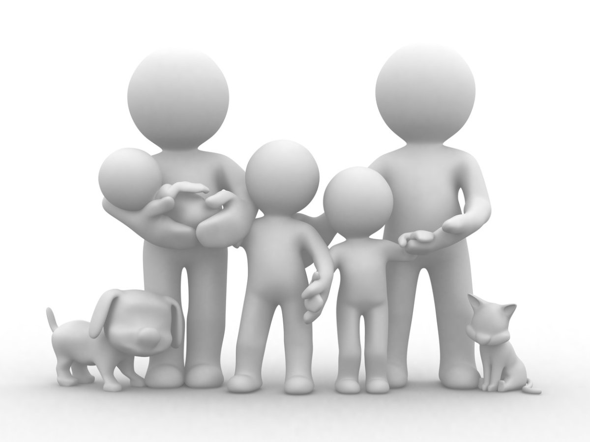 Белые человечки семья