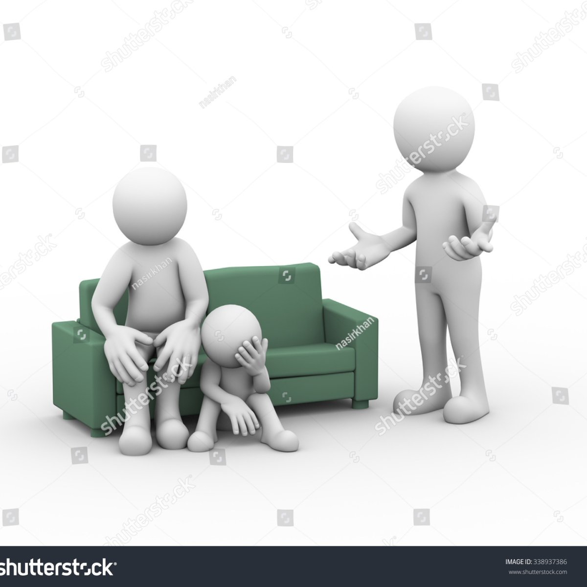 Белые человечки семья