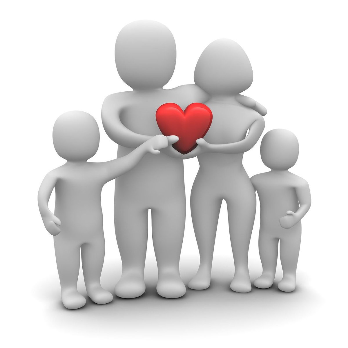 Белые человечки семья