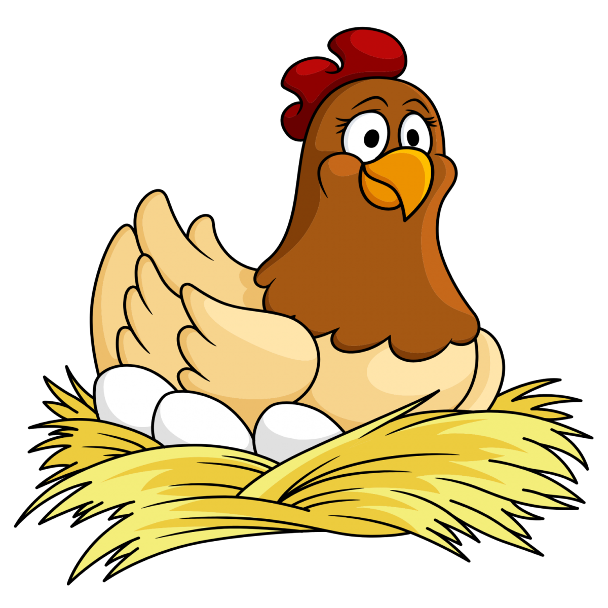 Курица наседка вектор