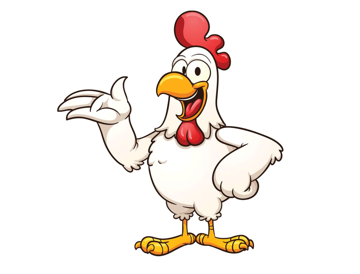 Курица мультяшная