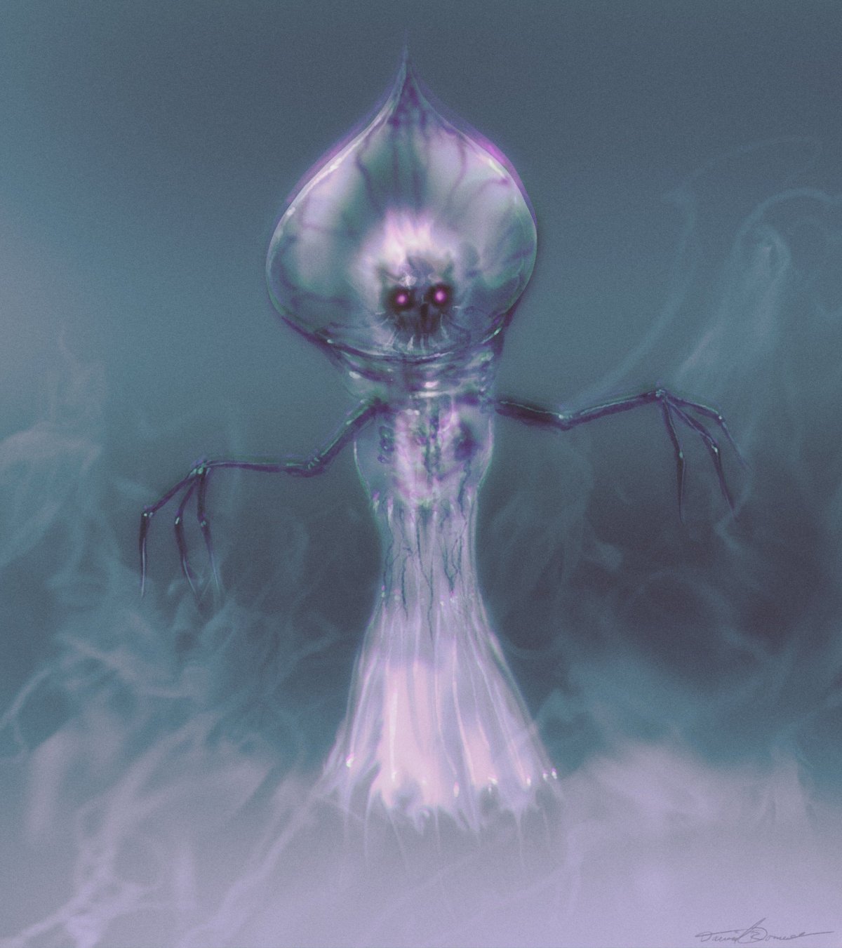 Девушка с черепом животного