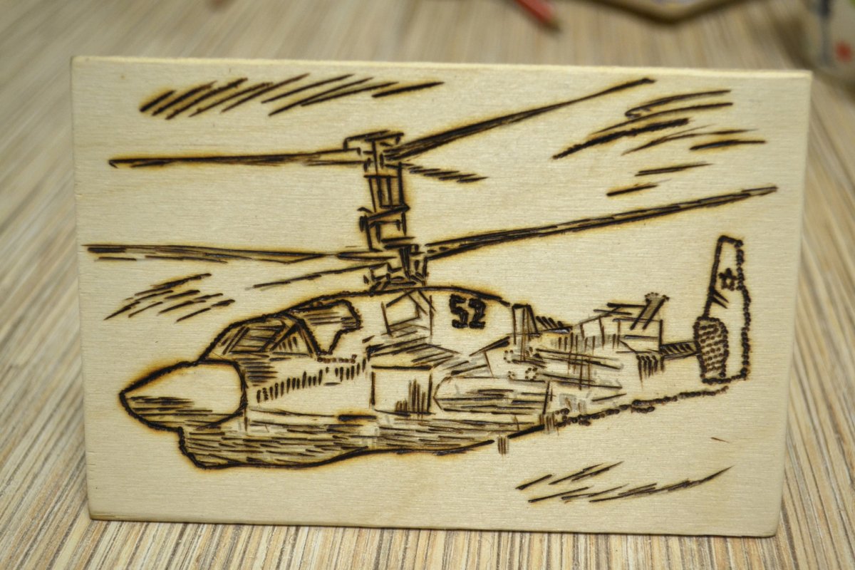 Контурное Выжигание по дереву