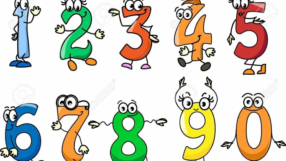 Цифры в виде человечков