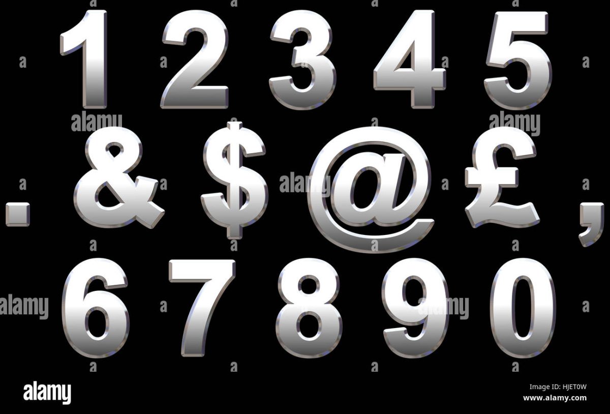 Фон из букв и цифр