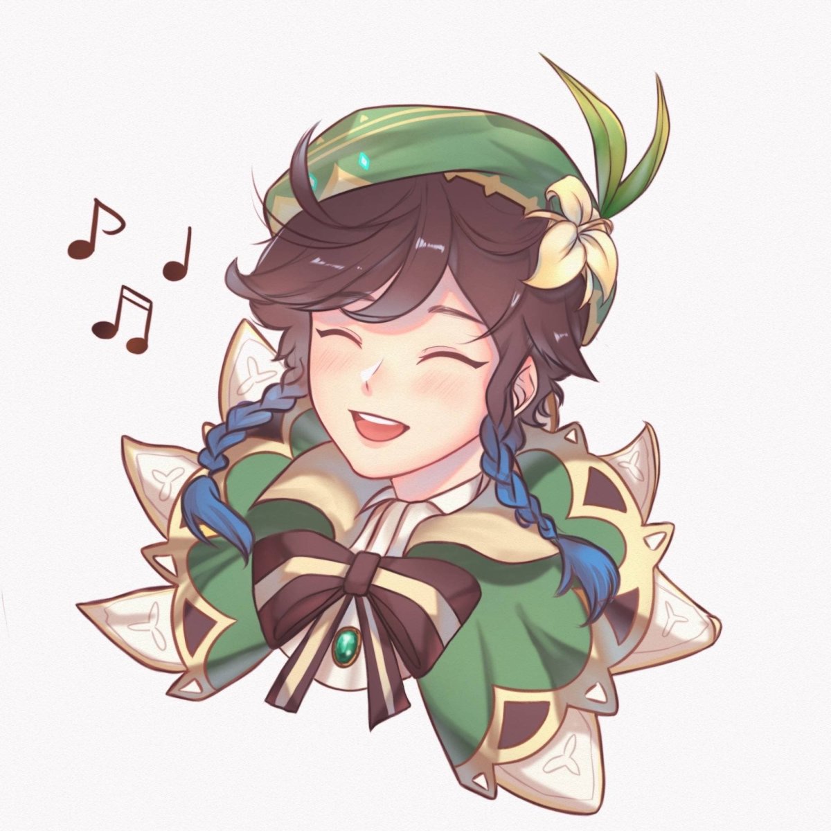 Венти Геншин Чиби Стикеры