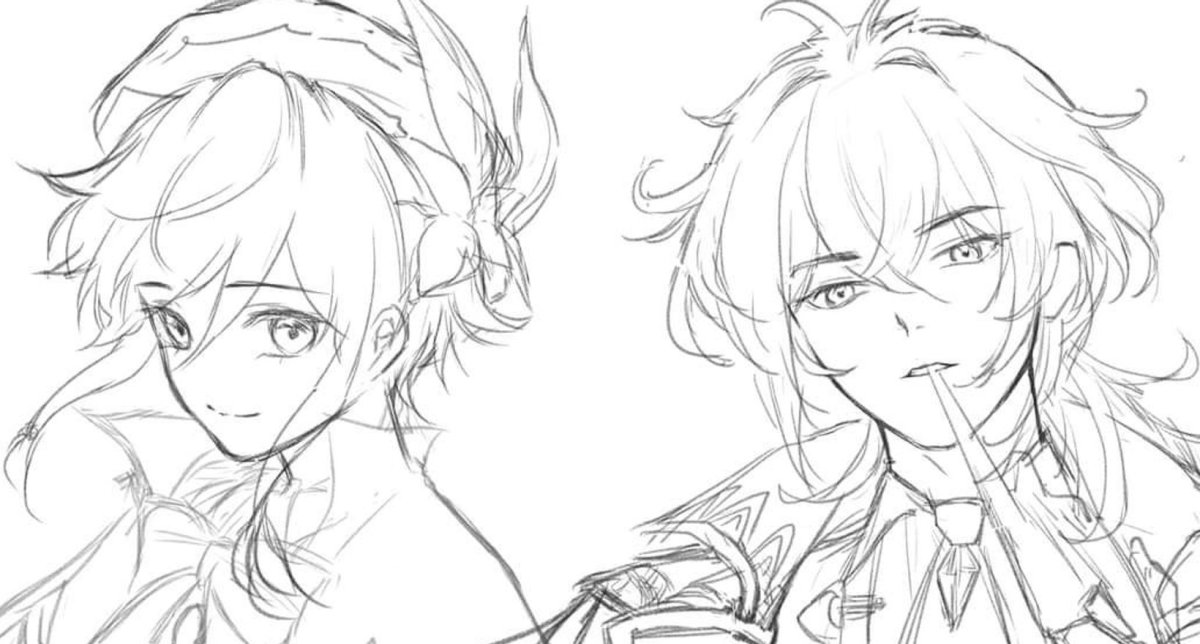 Сяо Геншин скетч