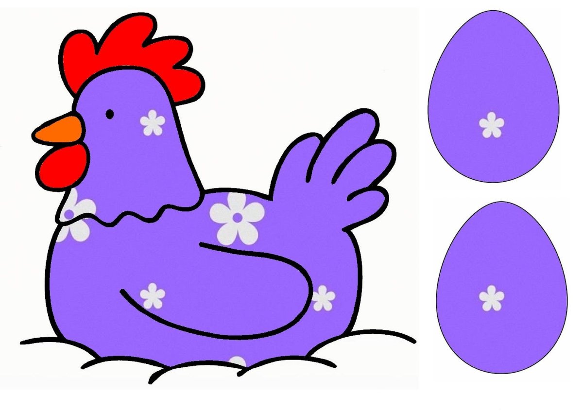 Игра Подбери курочке яичко по цвету